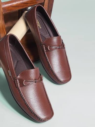 Men's Brown Leather Loafers